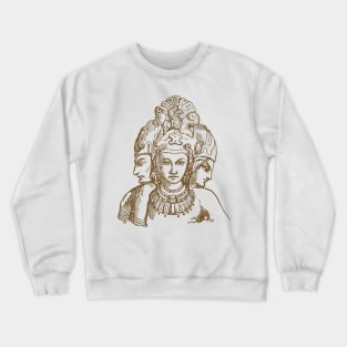 Trimurti Indian Deity - God Crewneck Sweatshirt